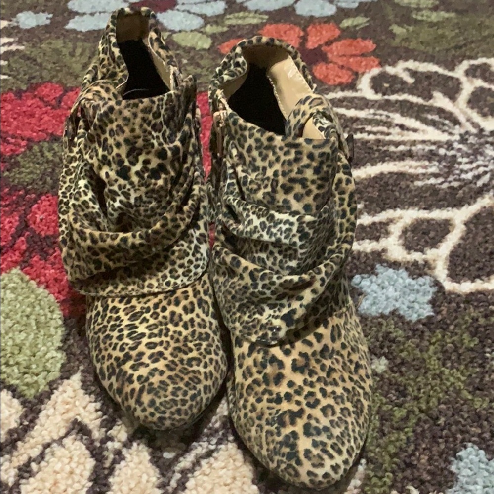 Leopard Booties
